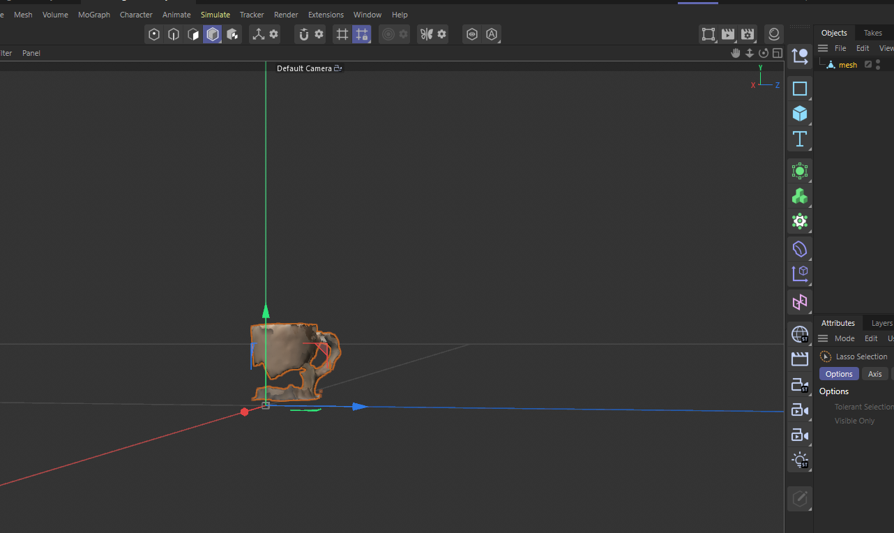 Activity 2 Scaniverse and Cinema 4D proccess work